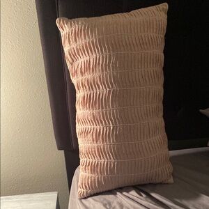 Textured Pink Throw Pillow
